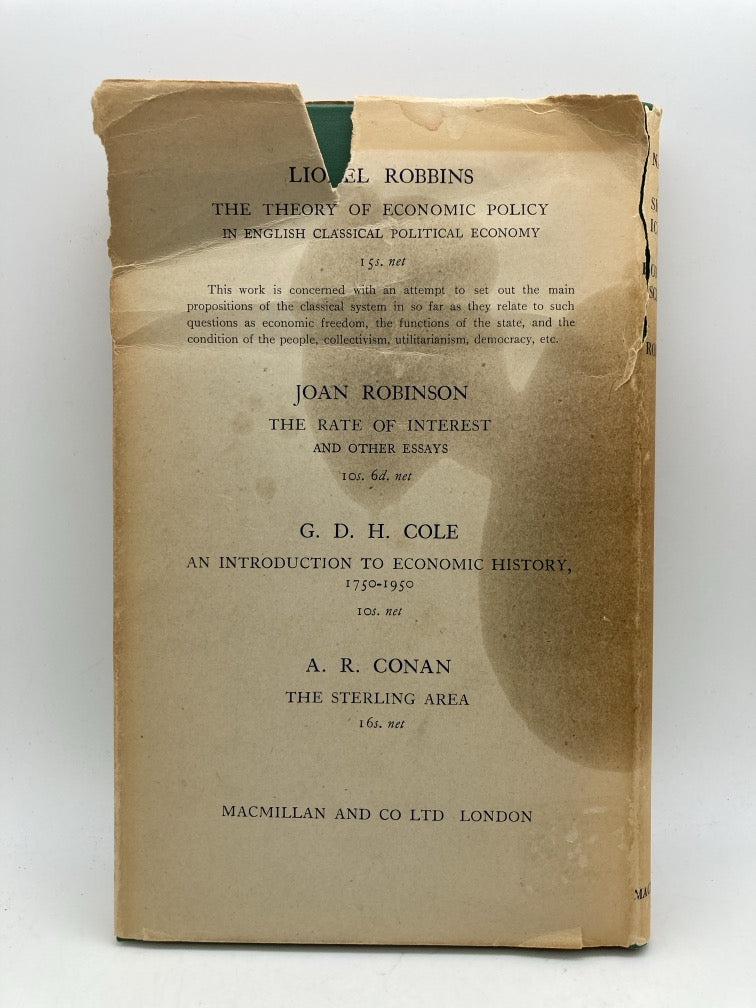 An Essay on the Nature and Significance of Economic Science