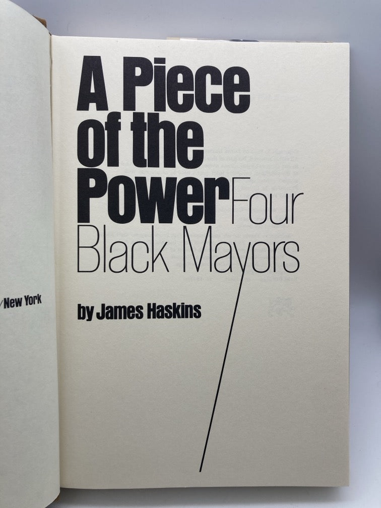 A Piece of the Power: Four Black Mayors