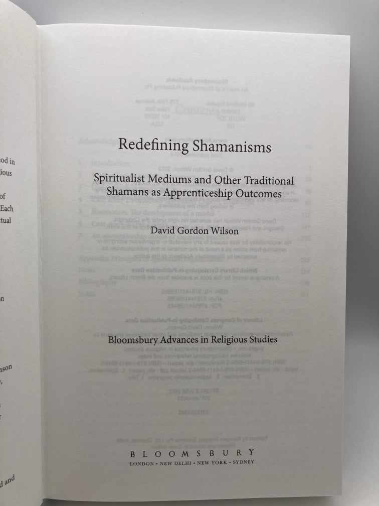 Redefining Shamanisms: Spiritualist Mediums and Other Traditional Shamans as Apprenticeship Outcomes
