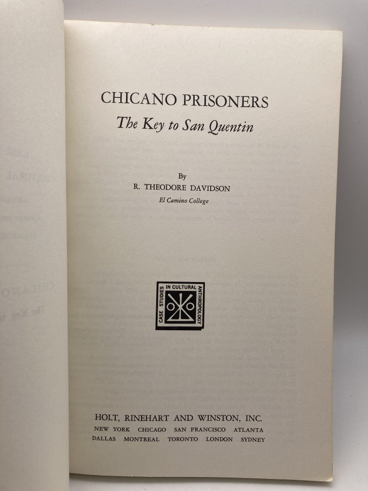 Chicano Prisoners: The Key to San Quentin