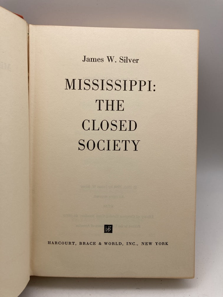 Mississippi: The Closed Society