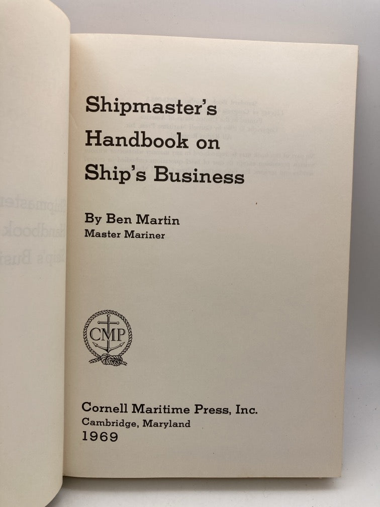 Shipmaster's Handbook on Ship's Business