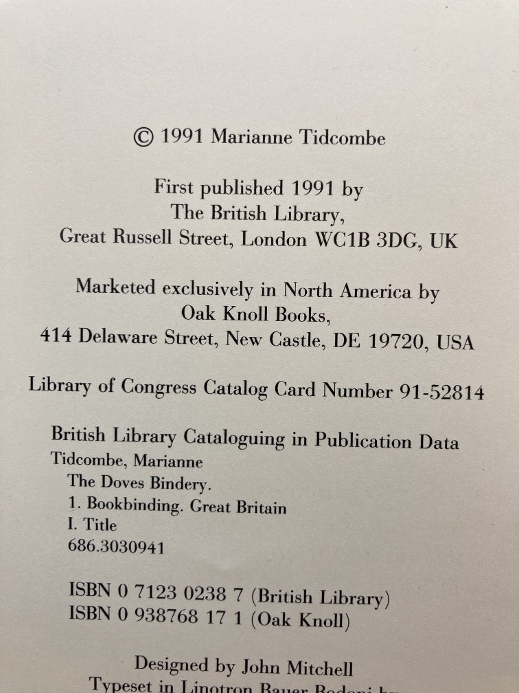 The Doves Bindery