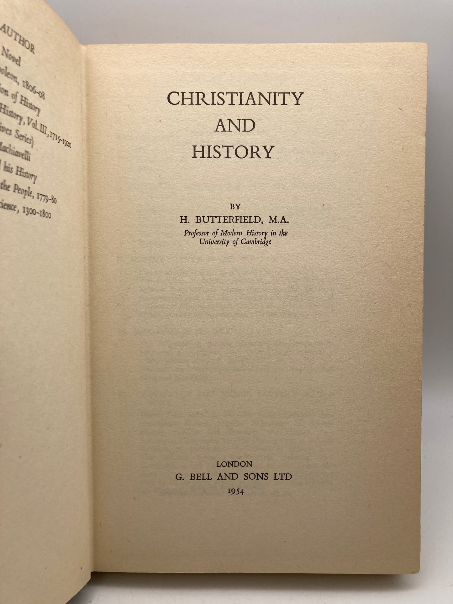 Christianity and History