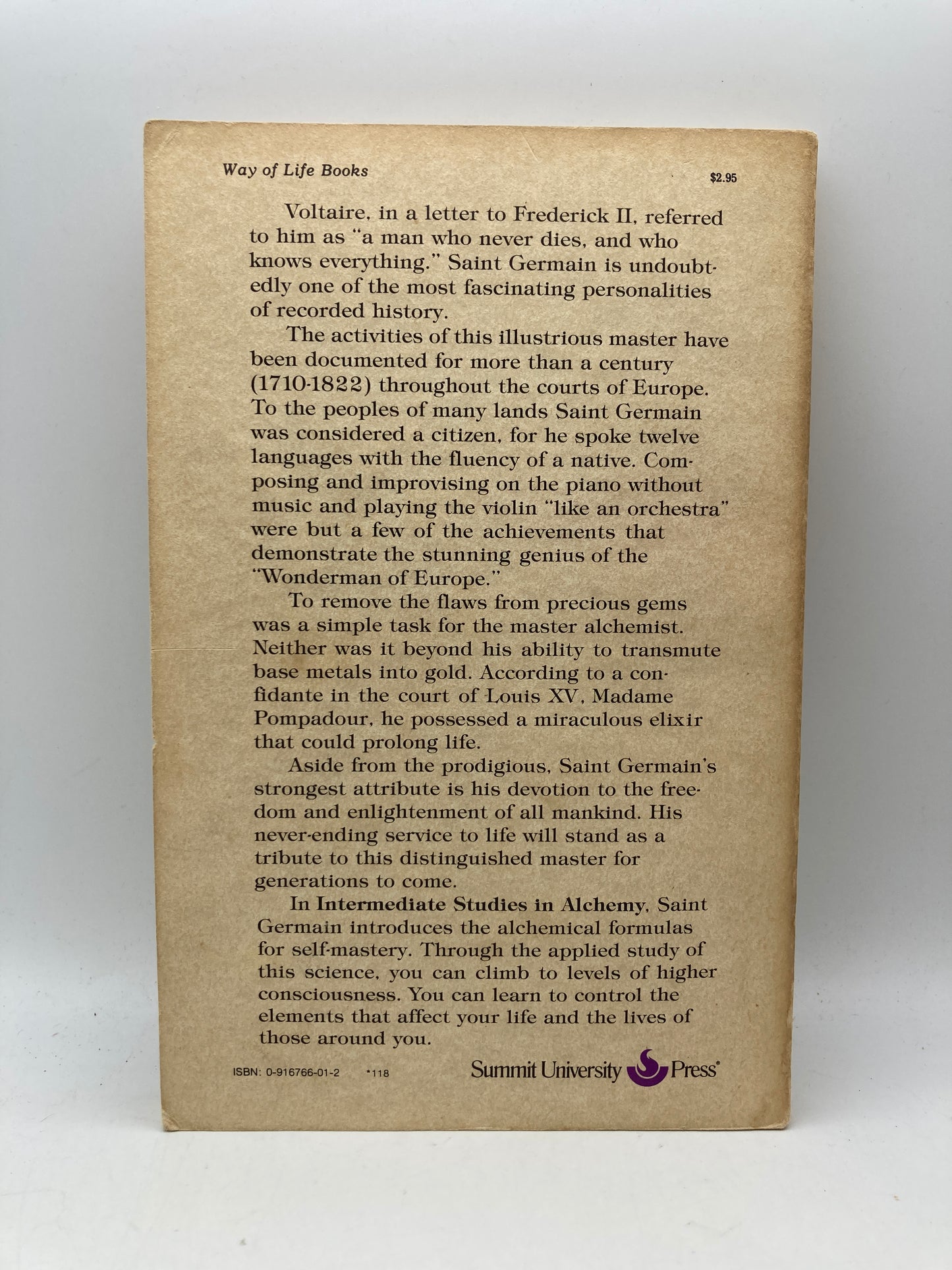 Intermediate Studies in Alchemy: Alchemical Formulas for Self Mastery