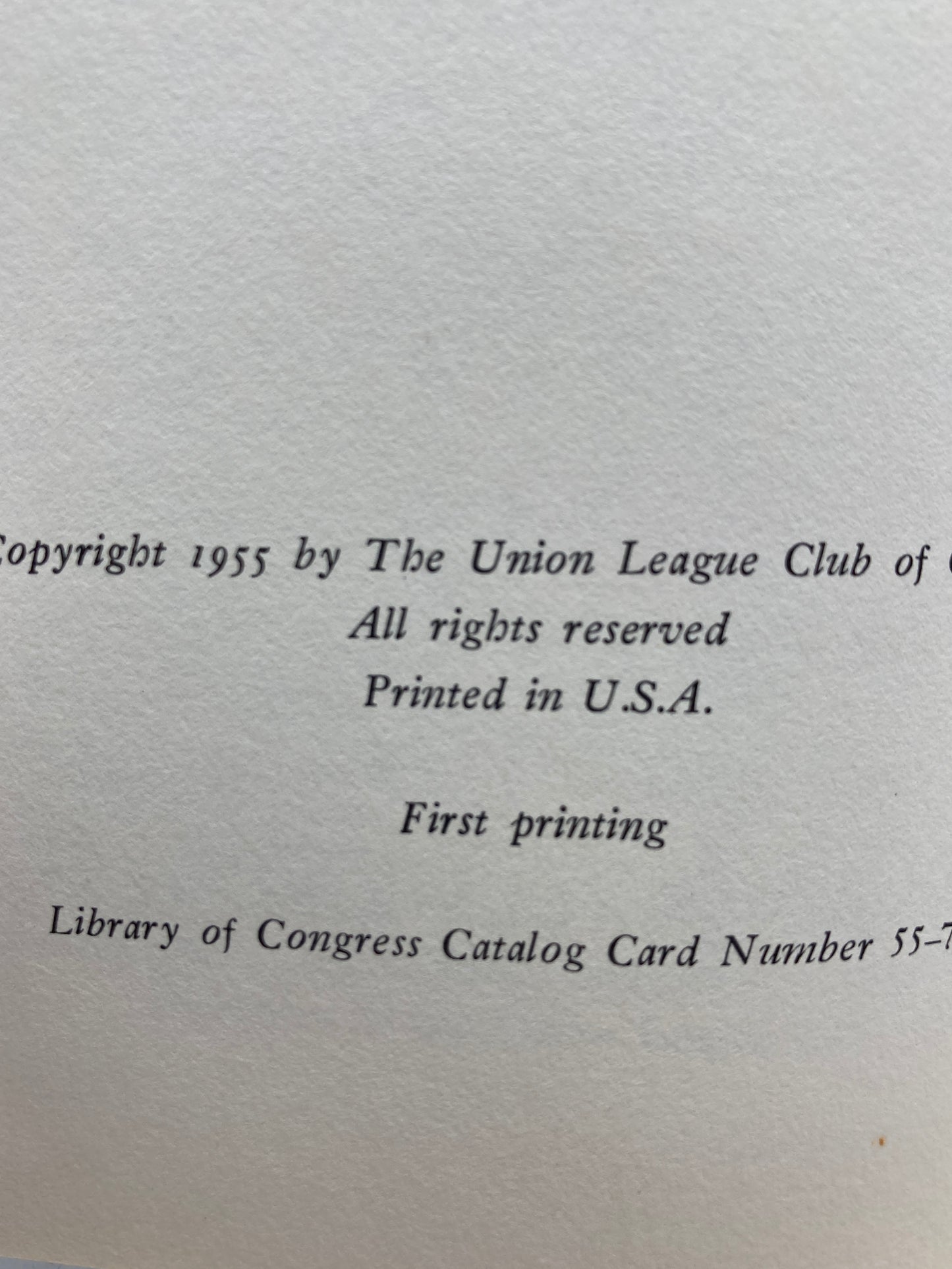 Fight for a City: The Story of the Union League Club of Chicago and Its Times
