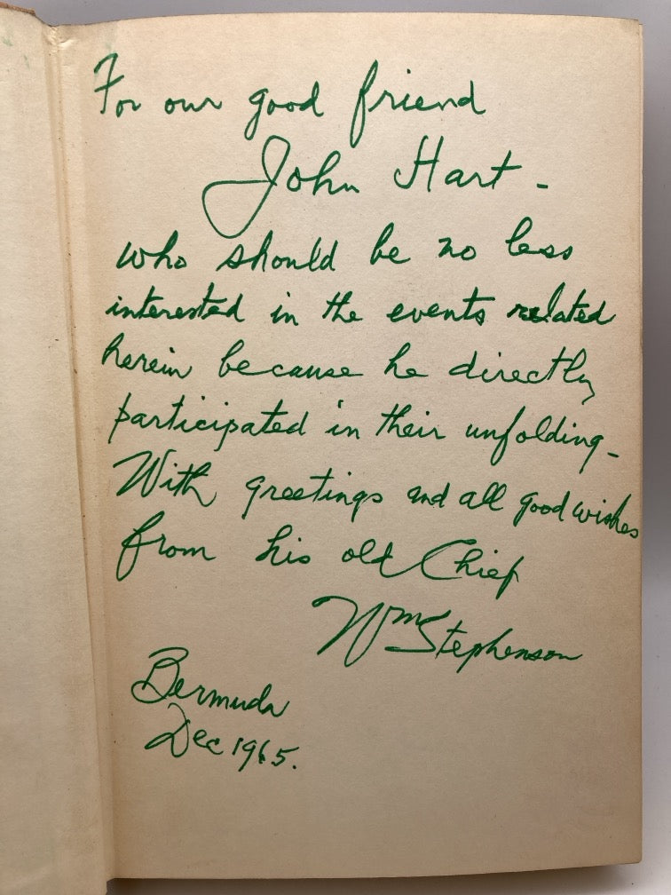 Room 3603 (signed by William Stephenson)