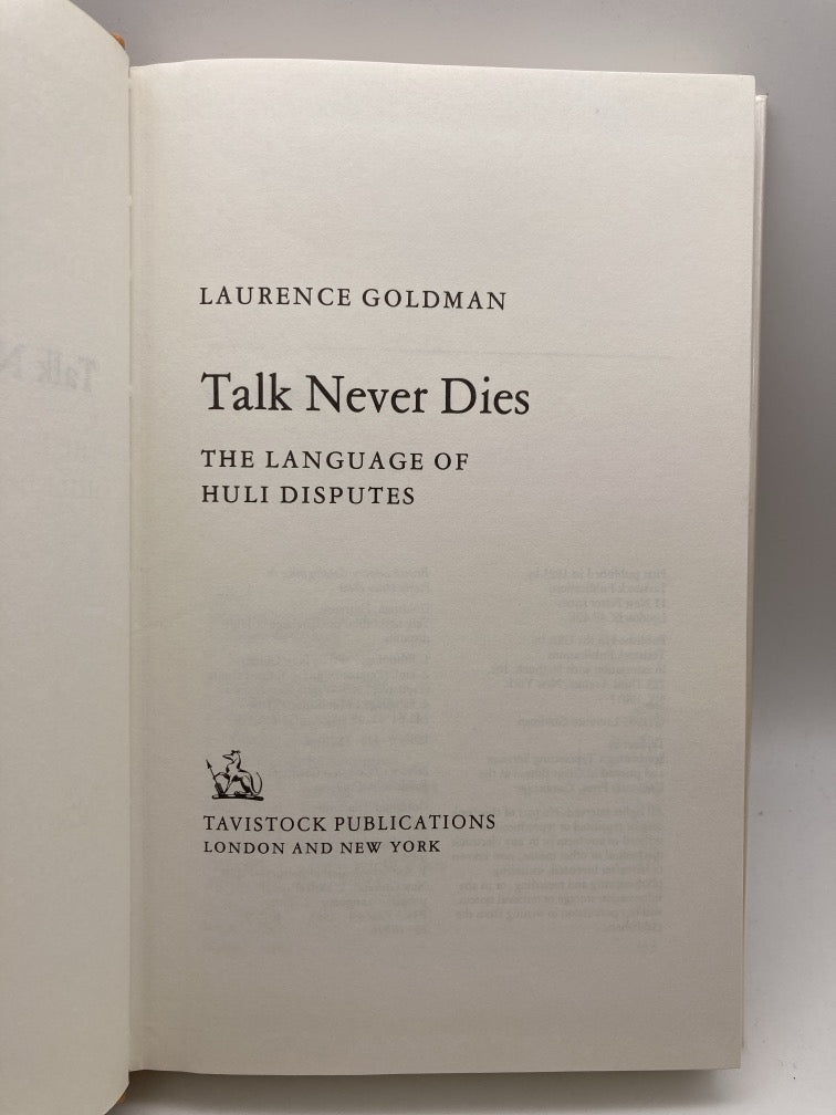 Talk Never Dies: The Language of Huli Disputes
