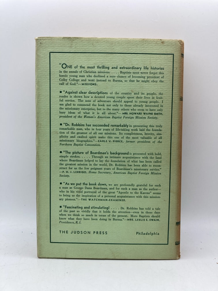 Boardman of Burma: A Biography