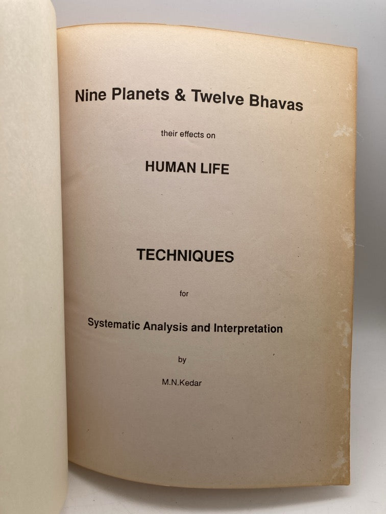 Nine Planets & Twelve Bhavas: Their Effects on Human Life