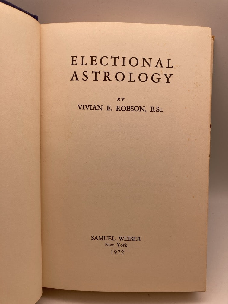 Electional Astrology