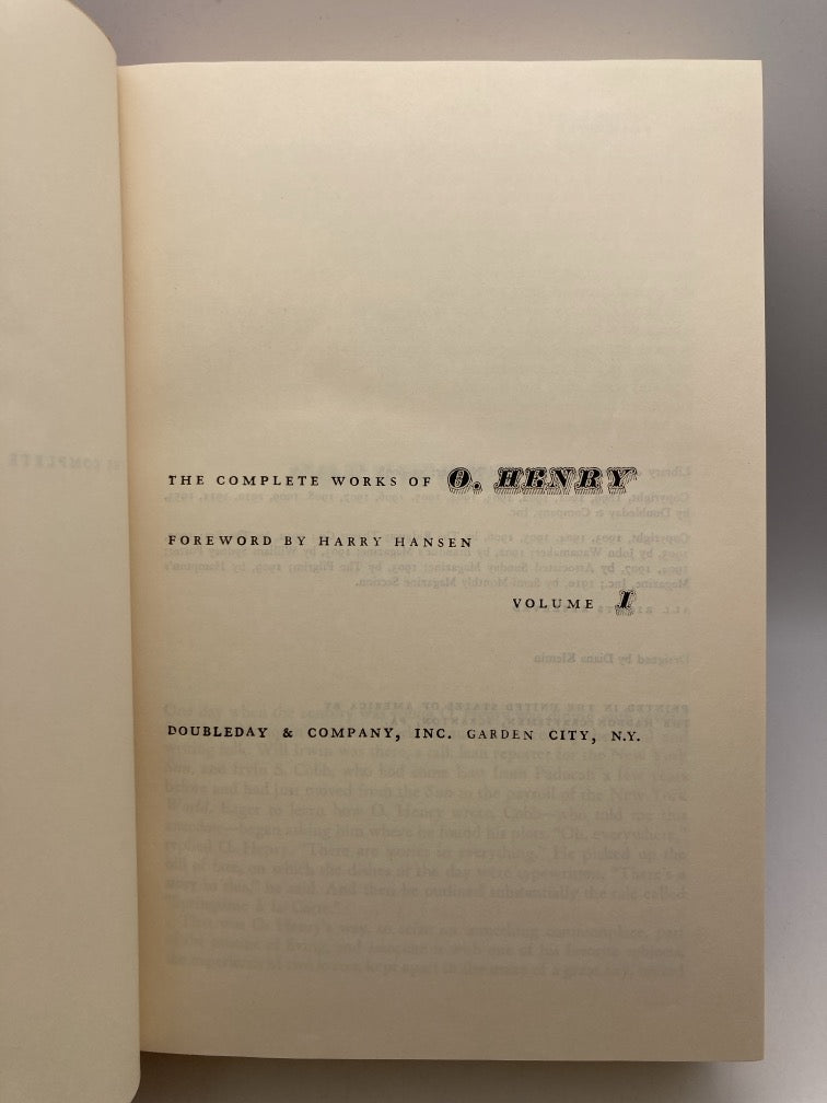 The Complete Works of O. Henry: The Definitive Collection (2 Volume Set)
