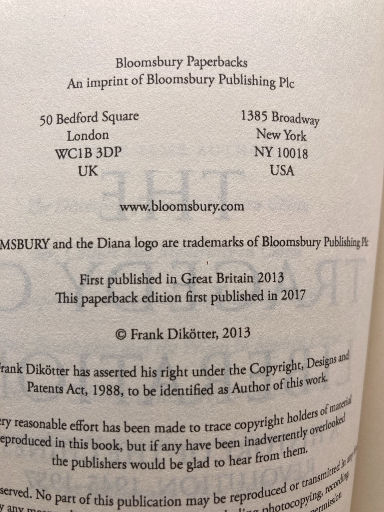 Frank Dikotter China History Trilogy (Paperback)