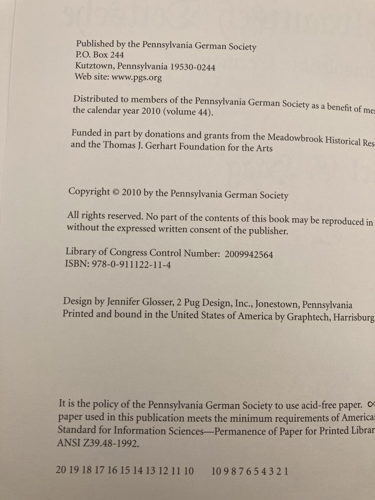 Die Pennsylvaanisch Deitsche (2 Volume Set)