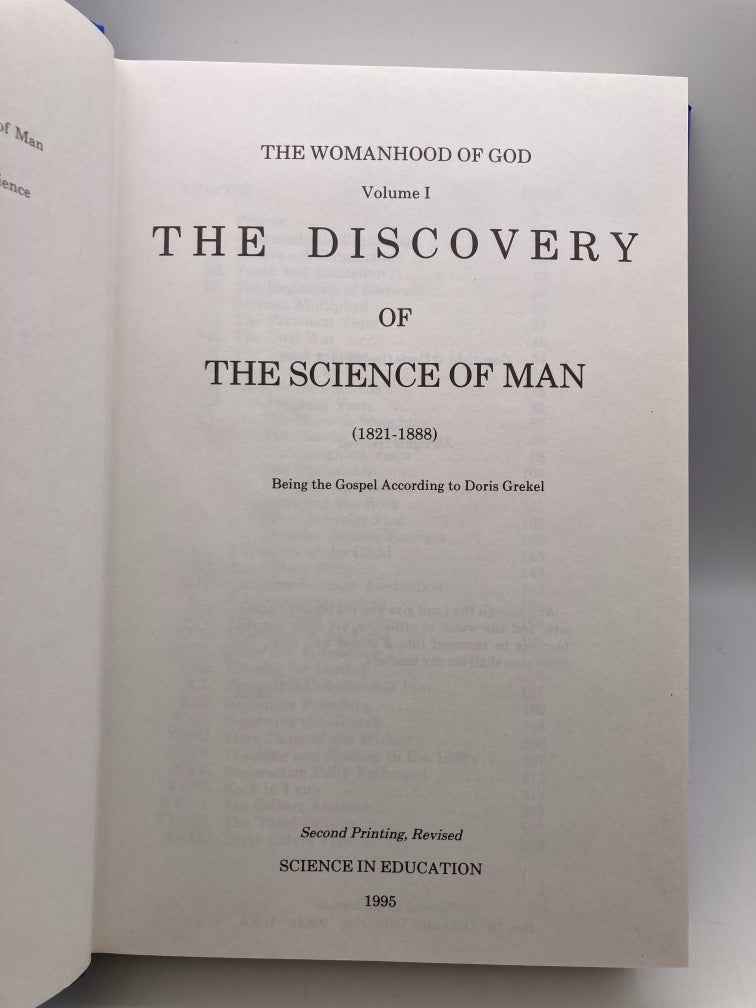 The Womanhood of God: Volume 1 - The Discovery of the Science of Man