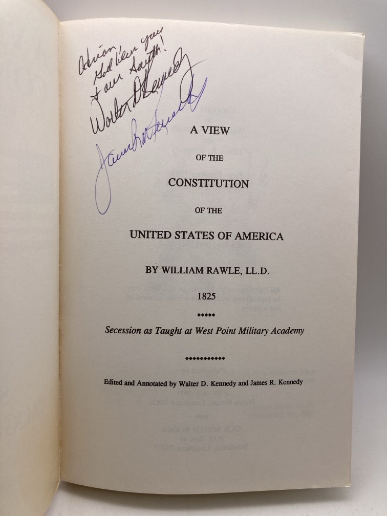 A View of the Constitution: Secession as Taught at West Point