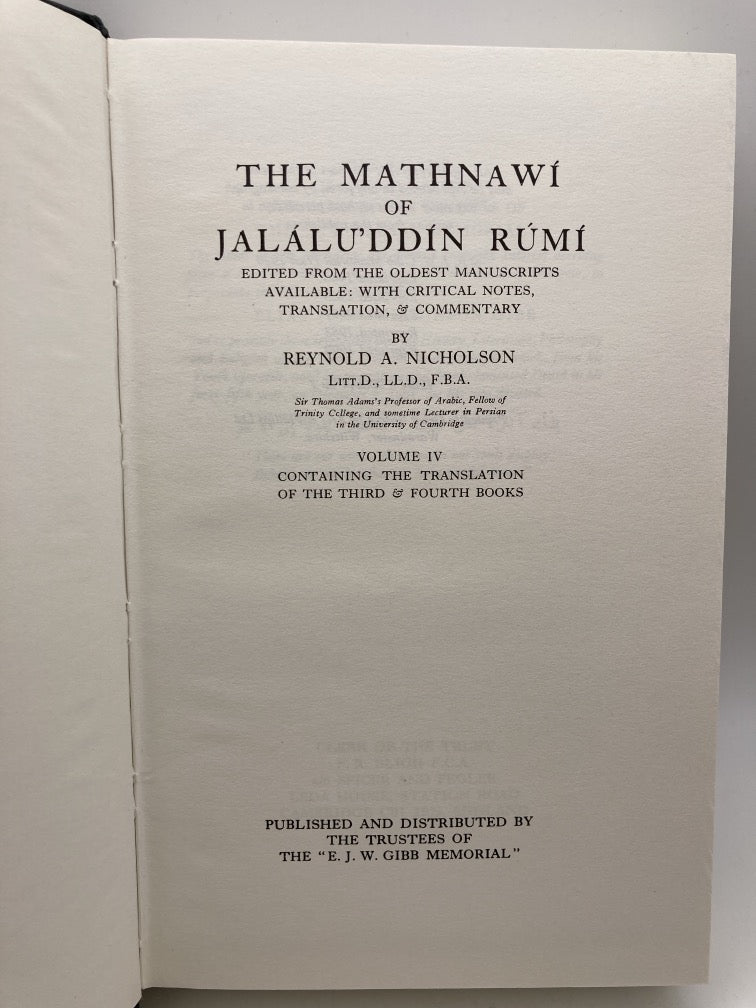 The Mathnawi of Jalalu'ddin Rumi: Translation of Books III and IV