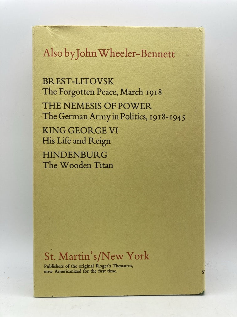 A Wreath to Clio: Studies in British, American and German Affairs