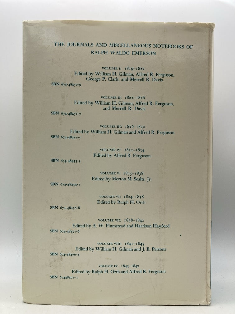 The Journals of Ralph Waldo Emerson: Volume X 1847-1848