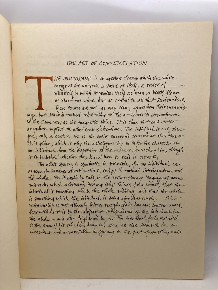 The Art of Contemplation: A Facsimile Manuscript with Doodles by Alan Watts (Copy)
