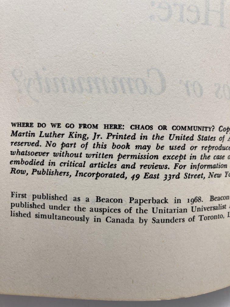 Where Do We Go From Here: Chaos or Community?