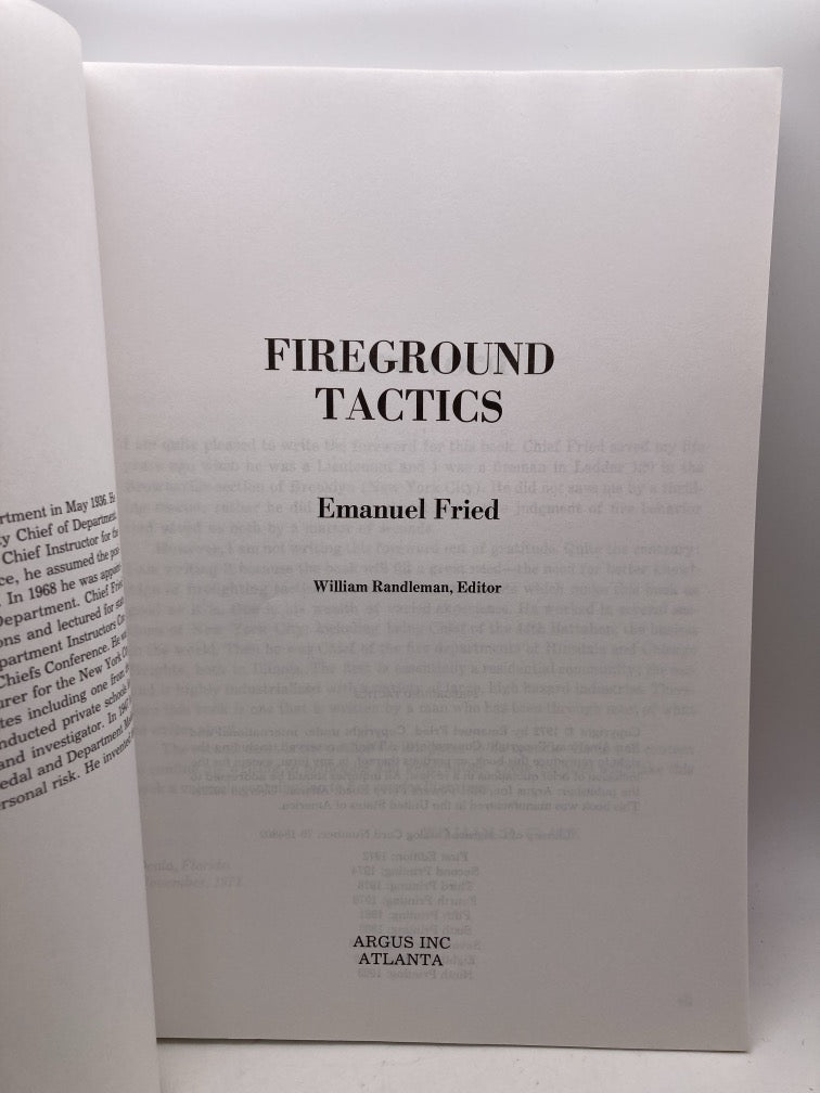 Fireground Tactics