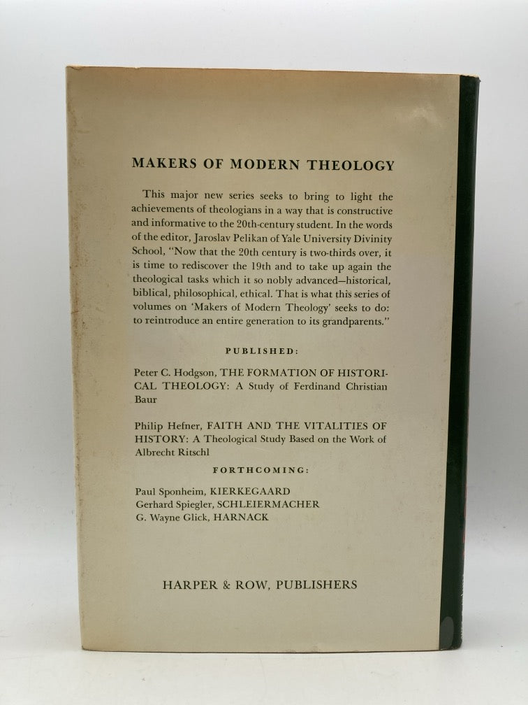 The Formation of Historical Theology: A Study of Ferdinand Christian Baur