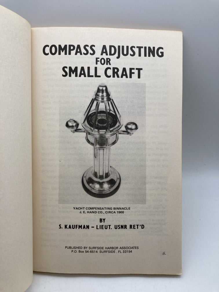 Compass Adjusting for Small Craft: What to Do - How to Do It