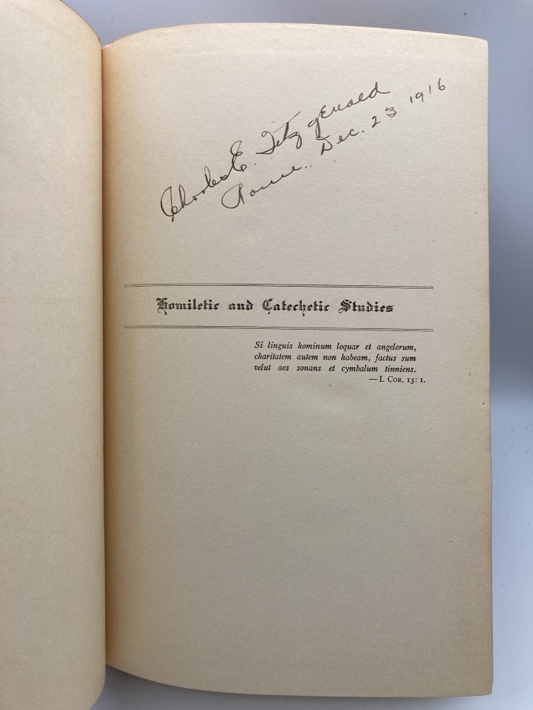 Homiletic and Catechetic Studies: According to the Spirit of Holy Scripture and of the Ecclesiastical Year