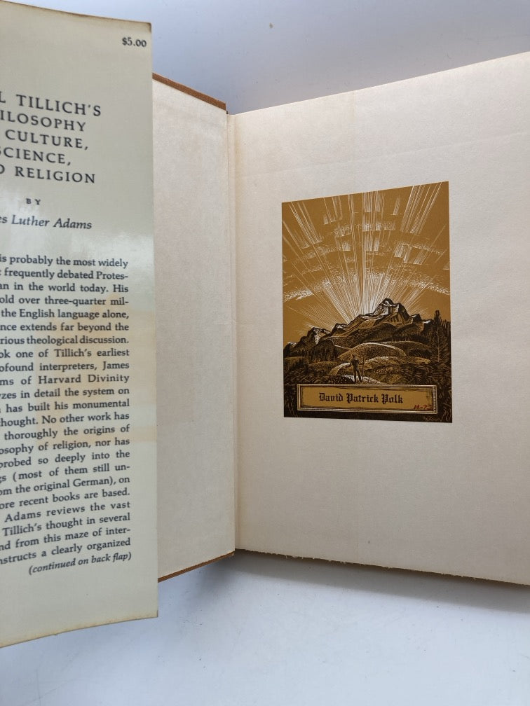 Paul Tillich's Philosophy of Culture, Science and Religion