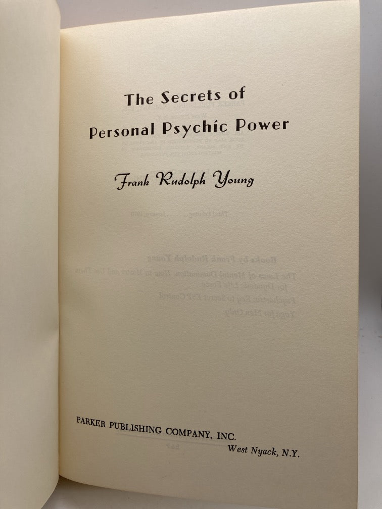 The Secrets of Personal Psychic Power