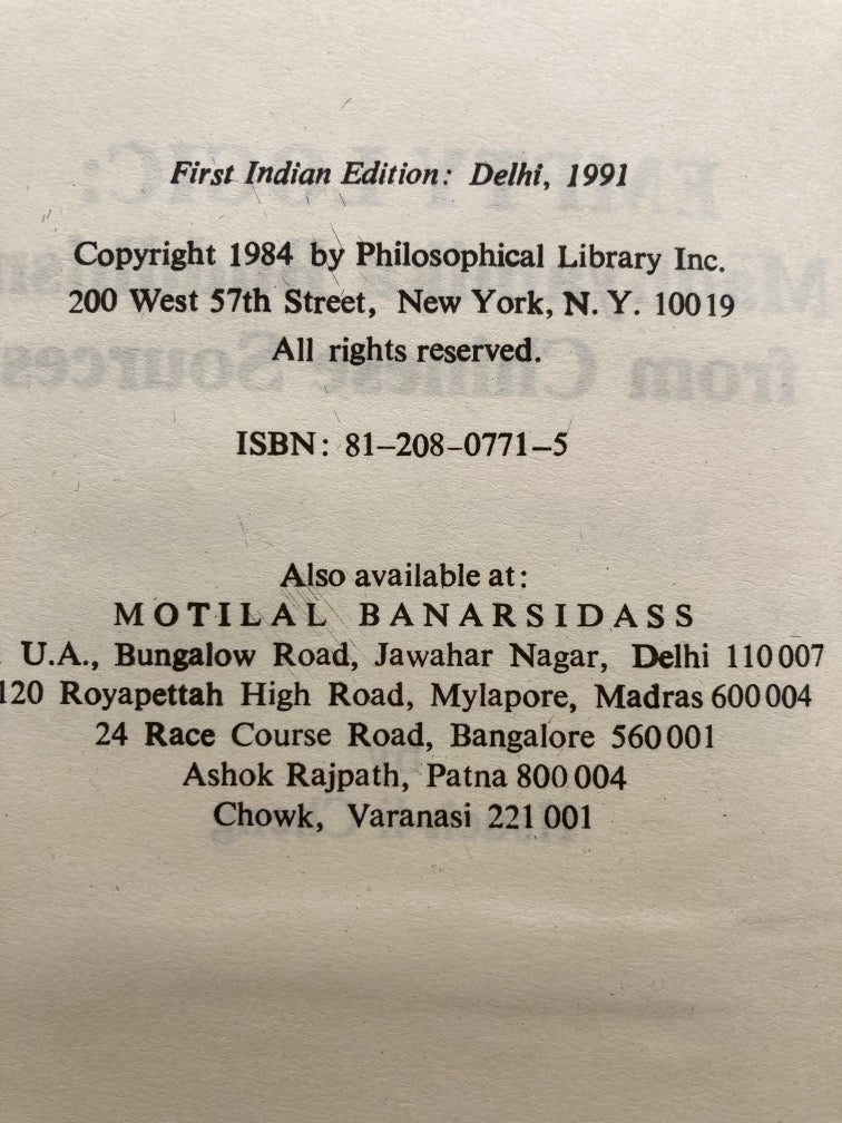 Empty Logic: Madhyamika Buddhism from Chinese Sources