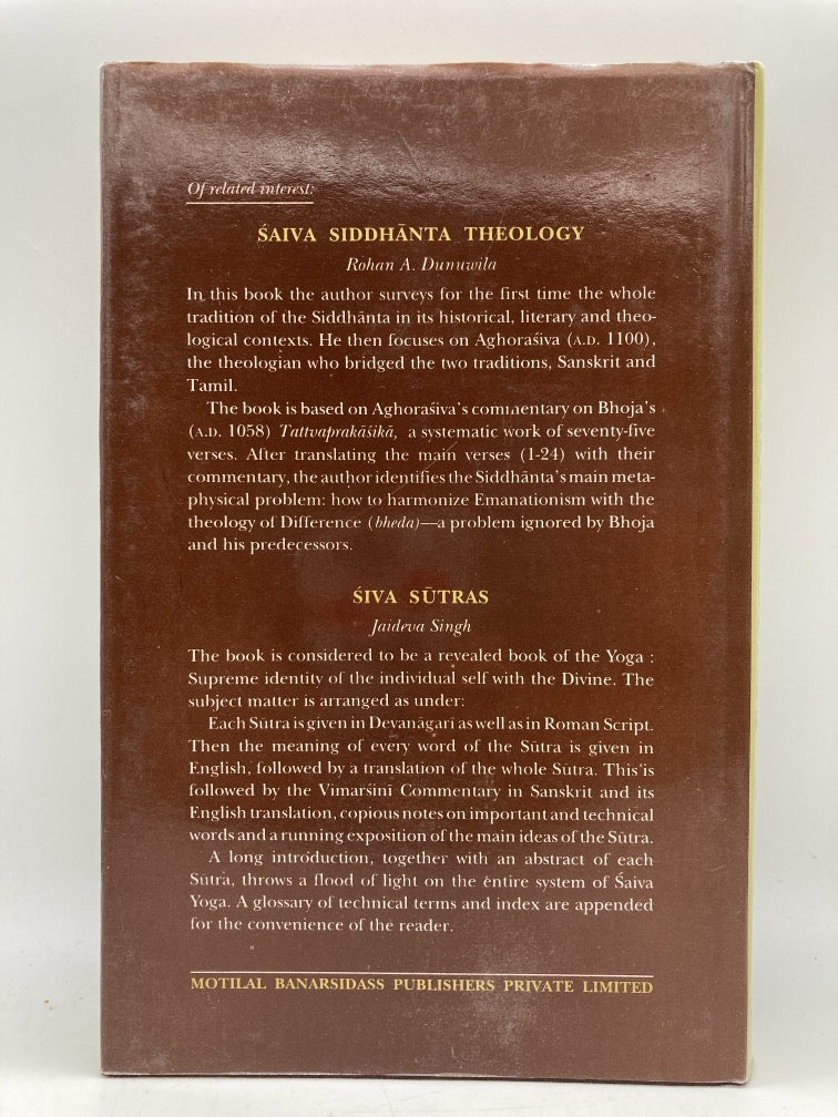 An Outline. of History of Saiva Philosophy