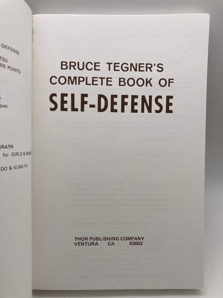 Bruce Tegner's Complete Book of Self-Defense