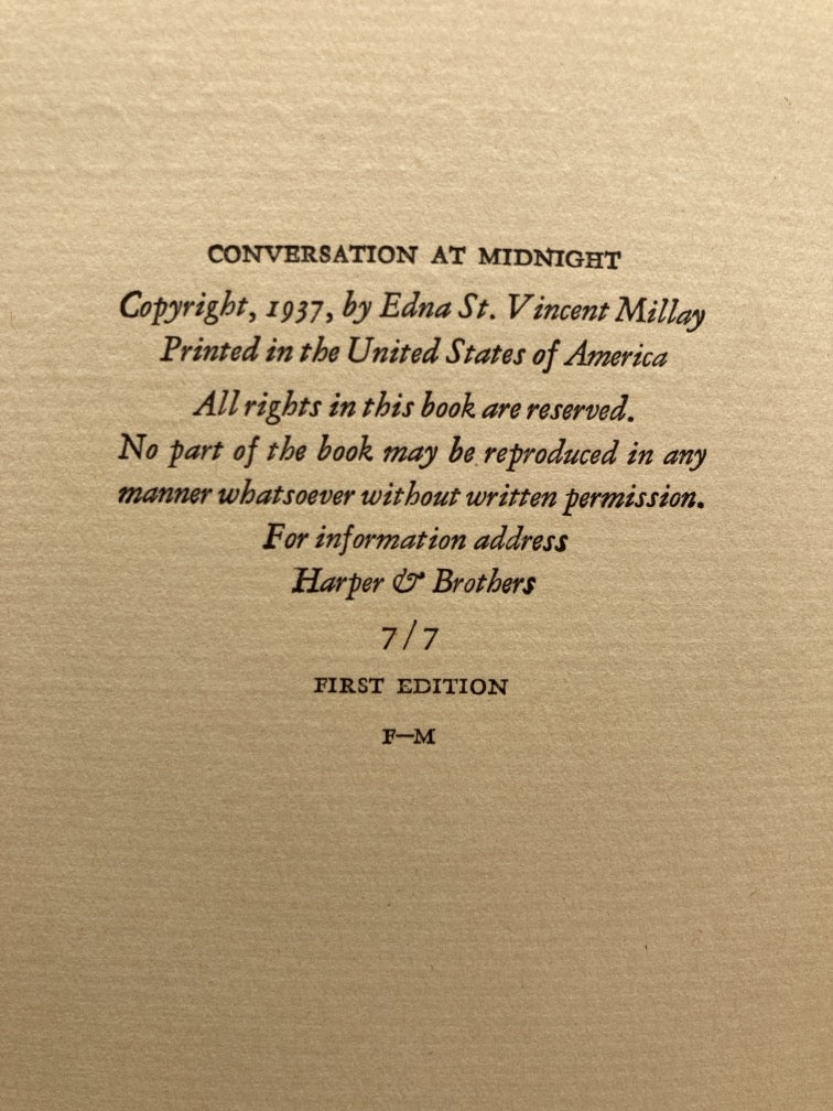 Edna Vincent Millay: Wine from These Grapes & Conversation at Midnight