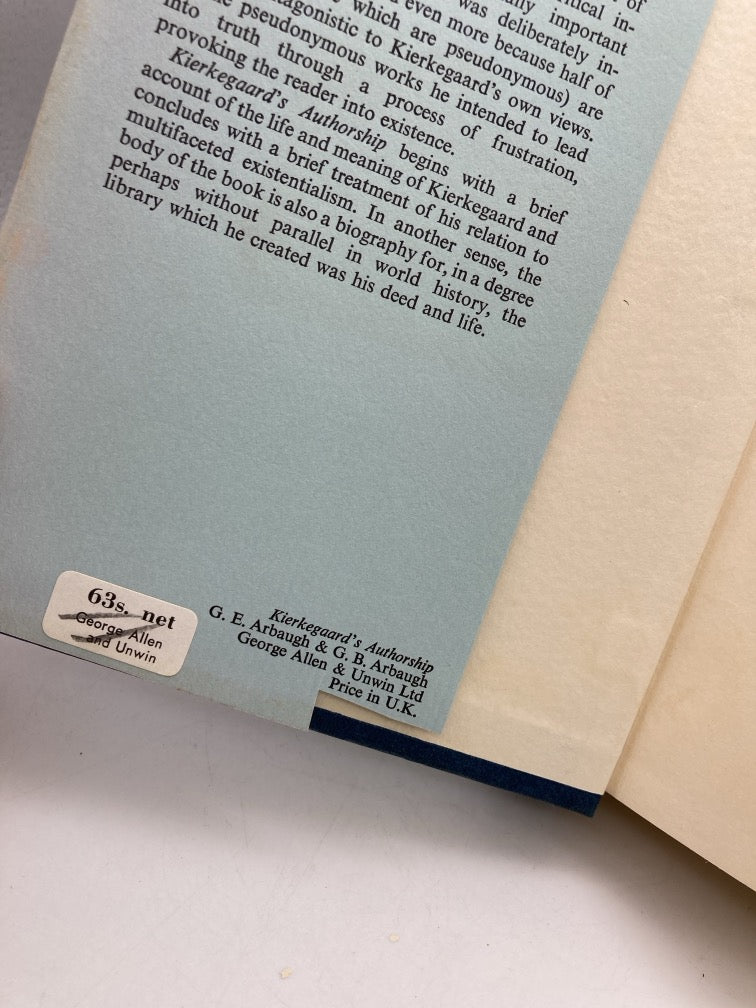 Kierkegaard's Authorship; a Guide to the Writings of Kierkegaard