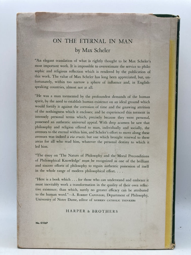 On the Eternal in Man