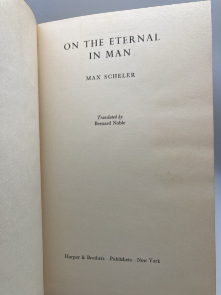 On the Eternal in Man