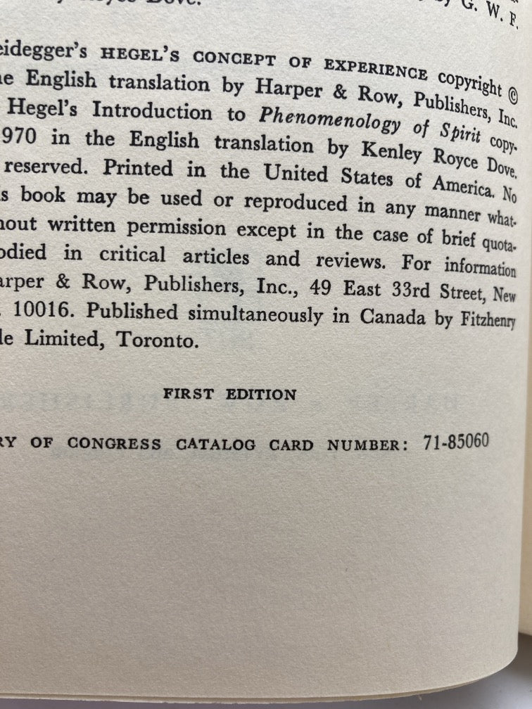 Hegel's Concept of Experience