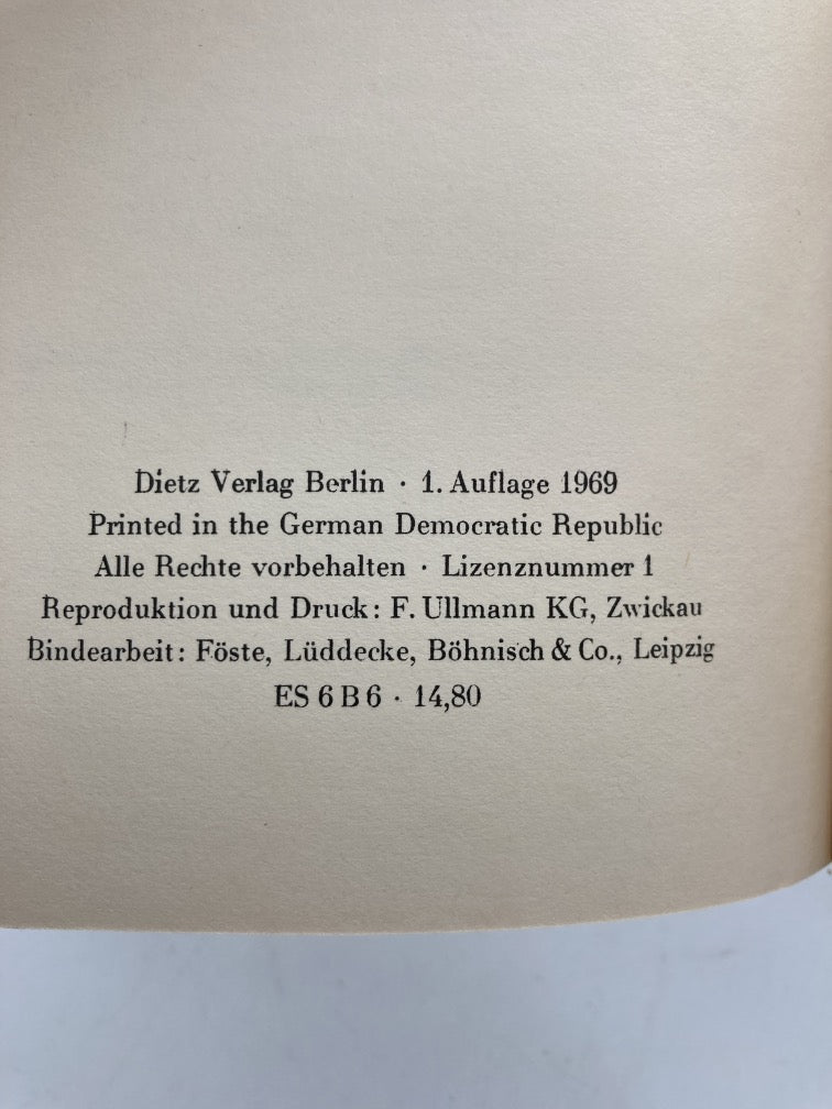 Unsere Ziele (Our Goals: 1969 German Edition in Slipcase)
