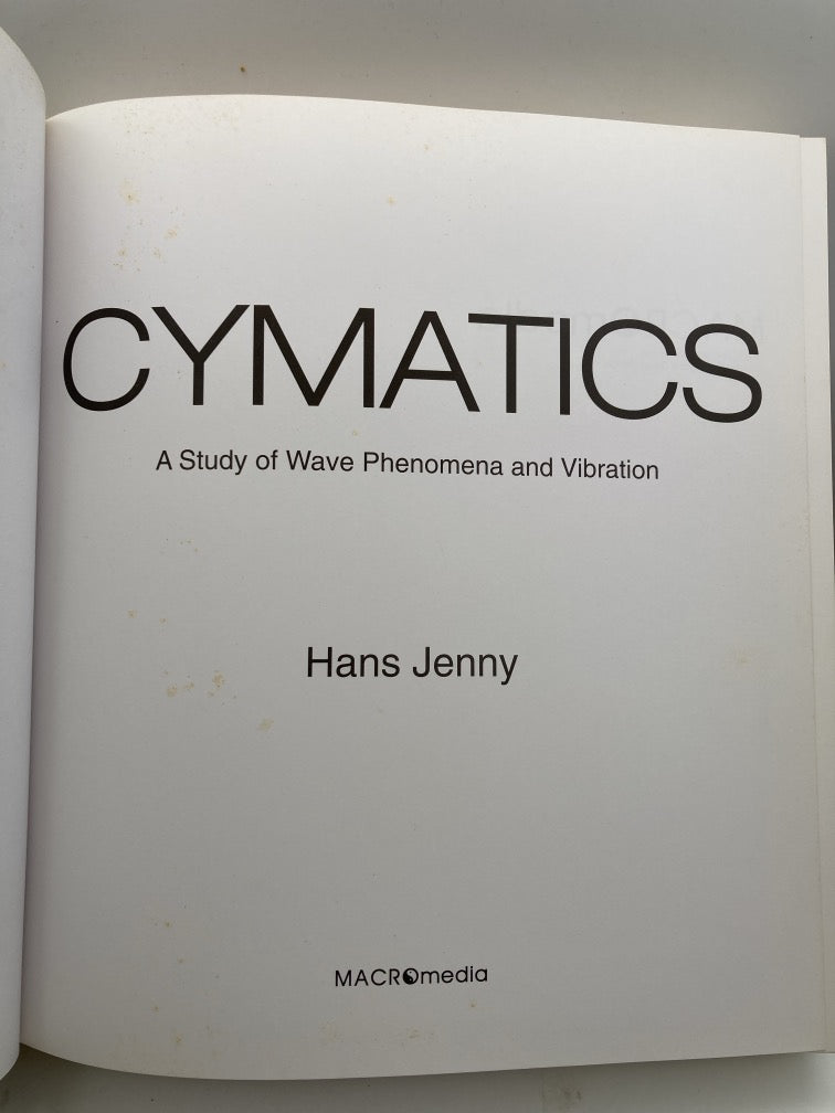 Cymatics: A Study of Wave Phenomena and Vibration