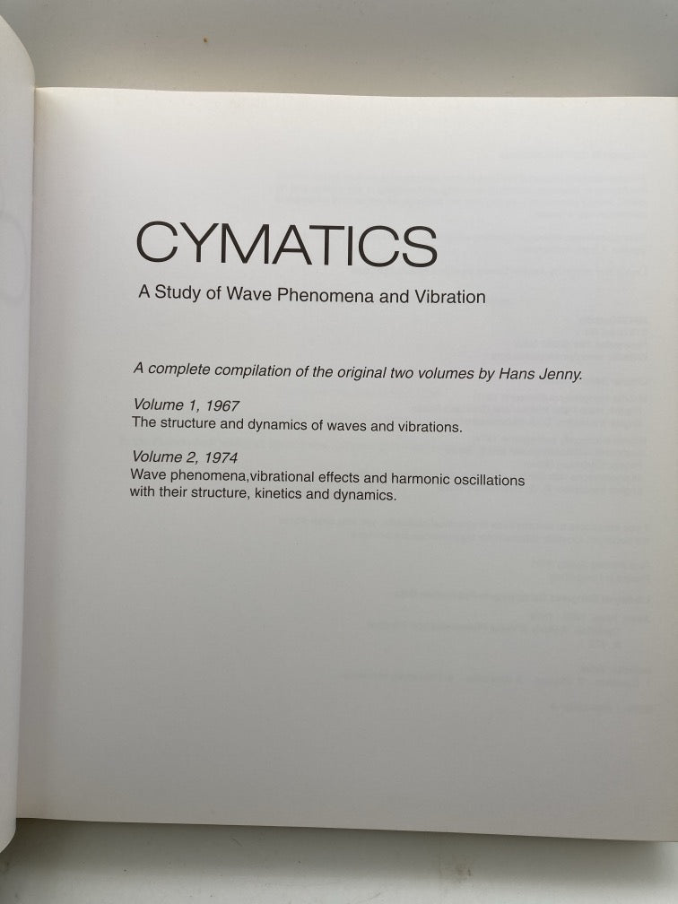Cymatics: A Study of Wave Phenomena and Vibration