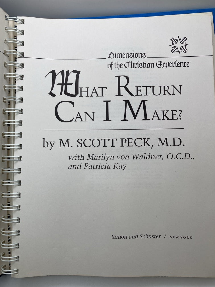 What Return Can I Make? Dimensions of the Christian Experience