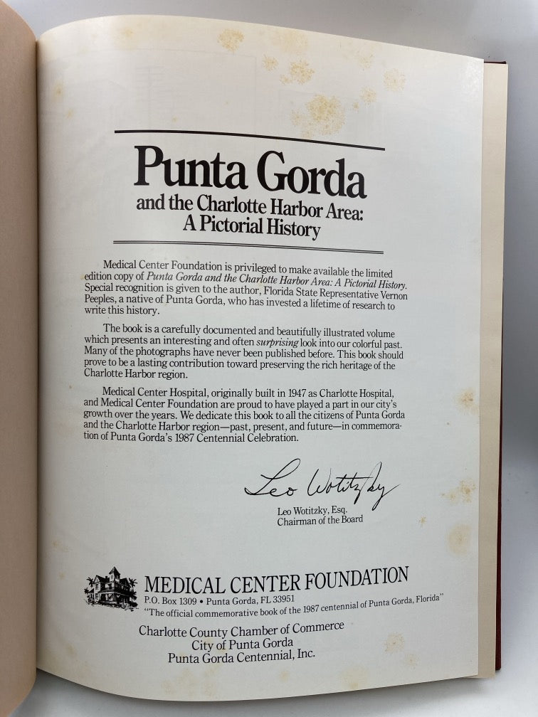 Punta Gorda and the Charlotte Harbor Area: A Pictorial History