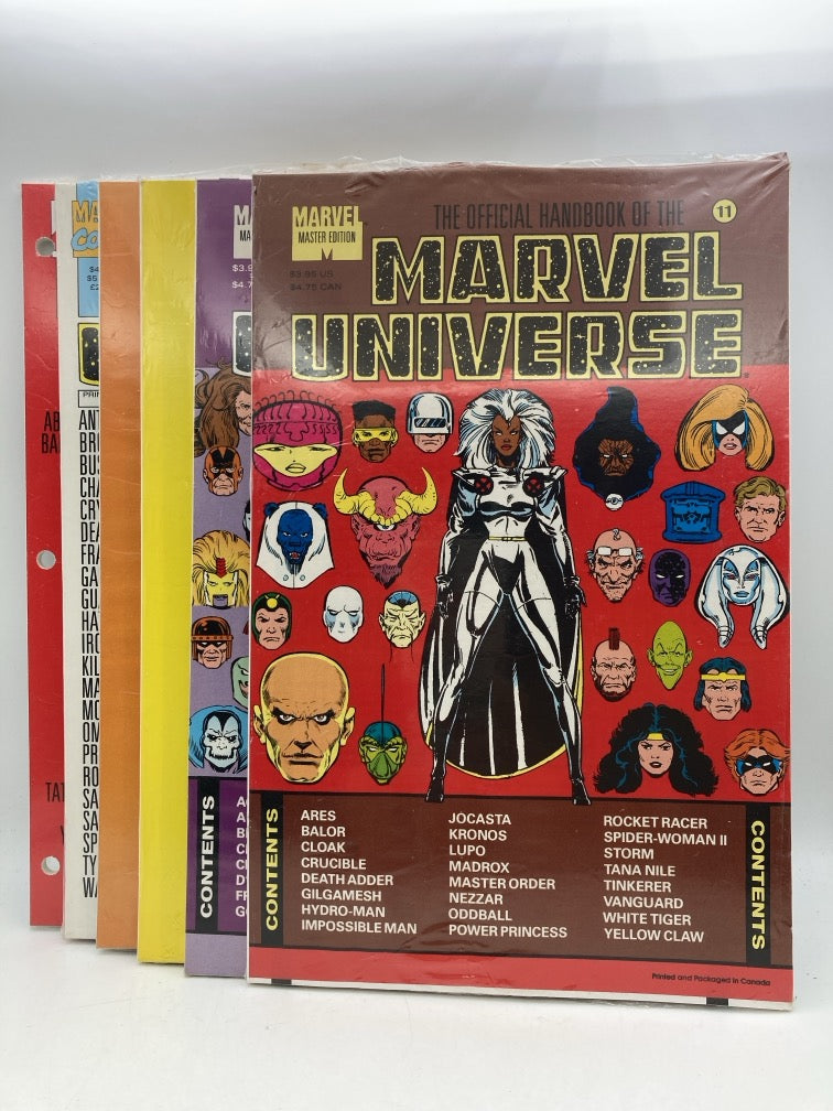 The Official Handbook of the Marvel Universe: Master Edition (3 Binders & 21 full card sets)