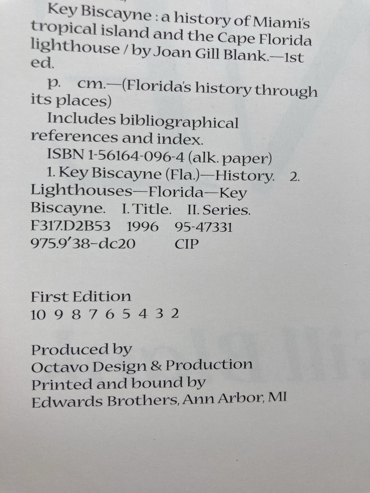 Key Biscayne: A History of Miami's Tropical Island and the Cape Florida Lighthouse