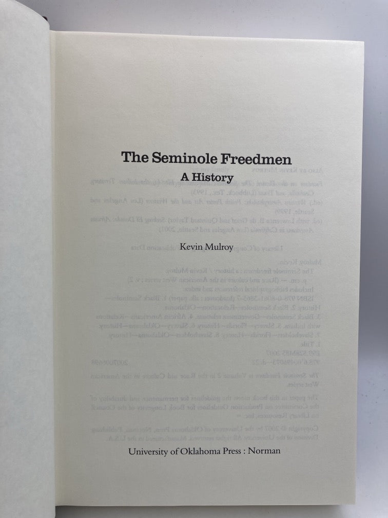 The Seminole Freedmen: A History