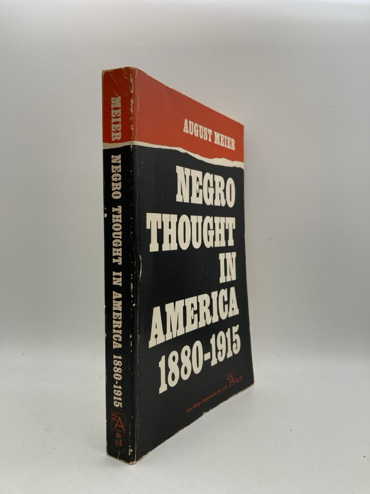 Negro Thought in America 1880-1915
