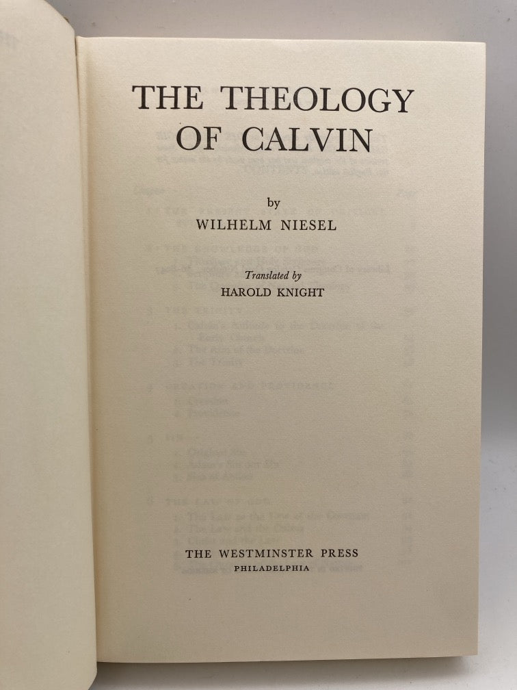 The Theology of Calvin