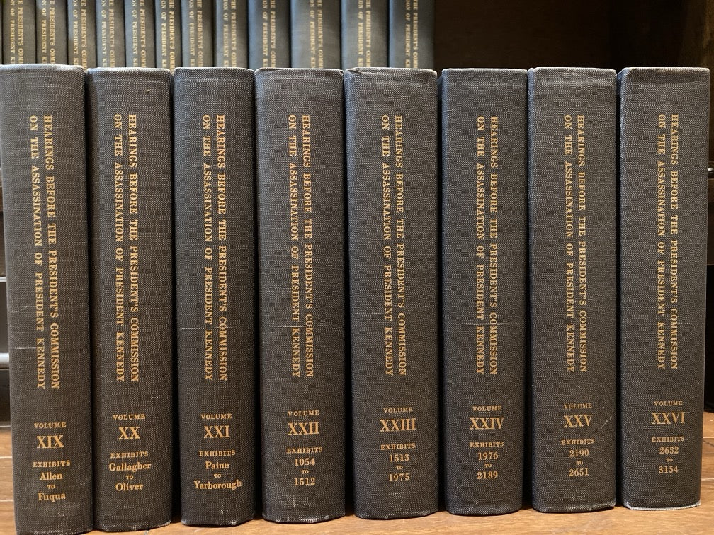 Hearings Before the President's Commission on the Assassination of President John F. Kennedy (26 Volume Set)